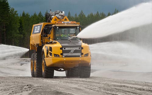 Monitors, Robotic Nozzles and Water Cannons for Mining, Dust Control & Wash-Down by Unifire of Sweden