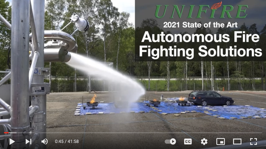Unifire FlameRanger autonomous robotic fire suppression systems general presentation 2021